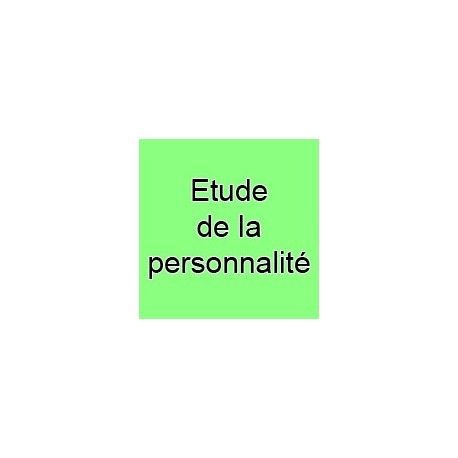 Etude de la personnalité