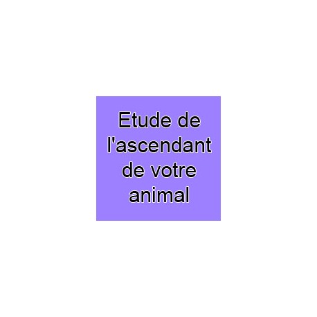 Etude de l'ascendant de votre animal