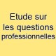 Etude sur les questions professionnelles